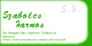 szabolcs harnos business card